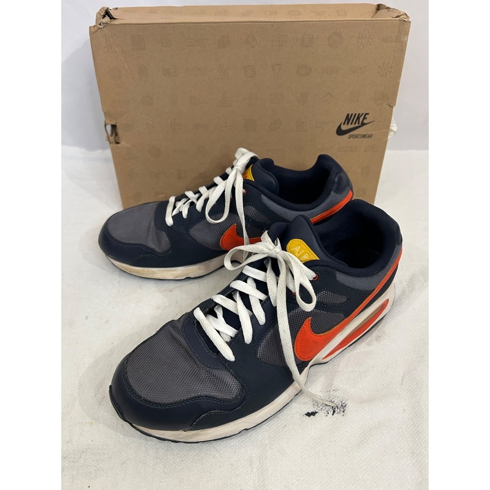 Nike Air Max Coliseum Racer Men's Shoes Blue Orange 555423-480 US Size 12